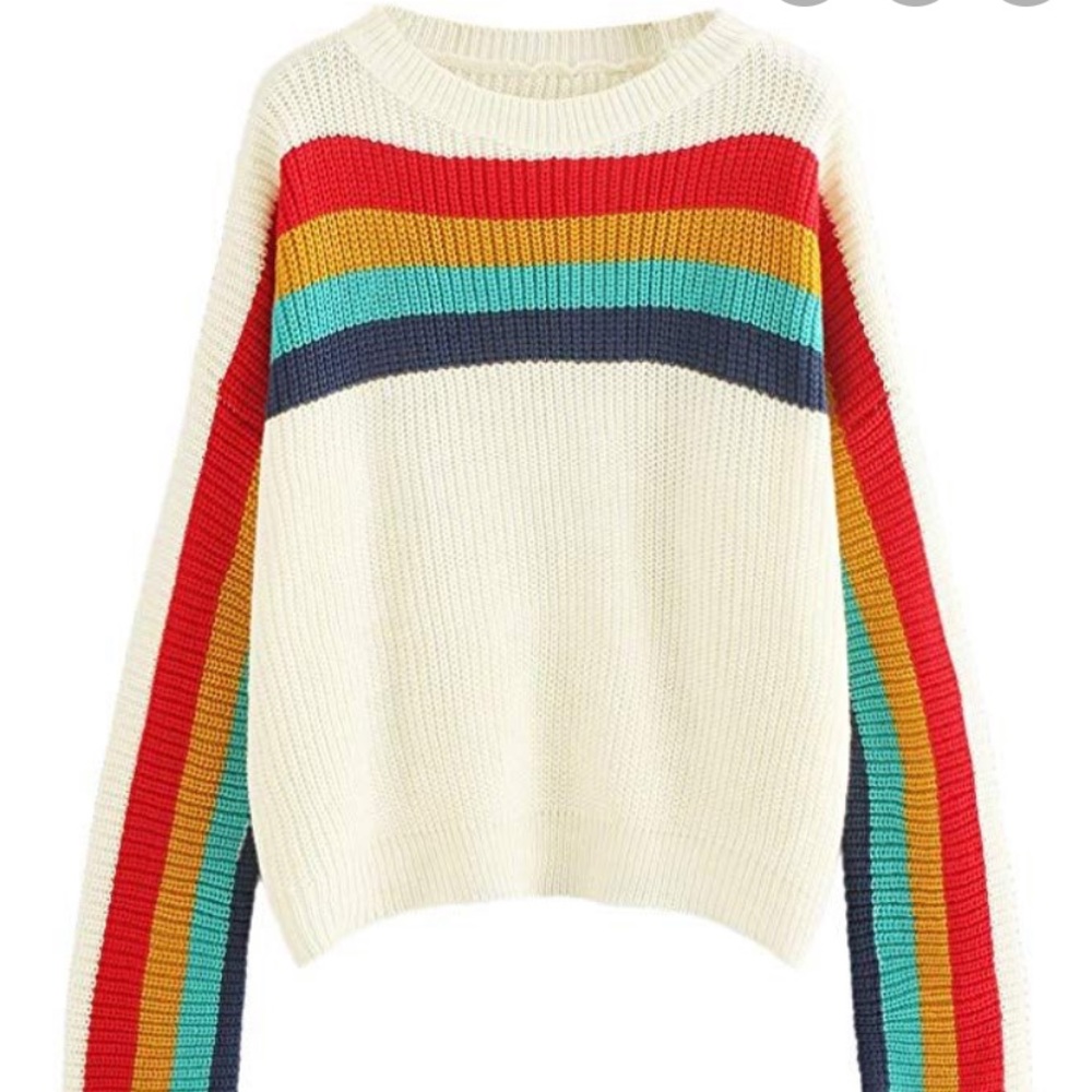 Rainbow Stripe Sweater